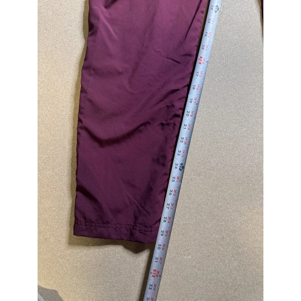 Adidas Mens‎ Running Pants Track Lightweight Zip Pockets Burgundy Small